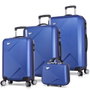 Zoozie Bags Juego de maletas de 4 piezas Azul